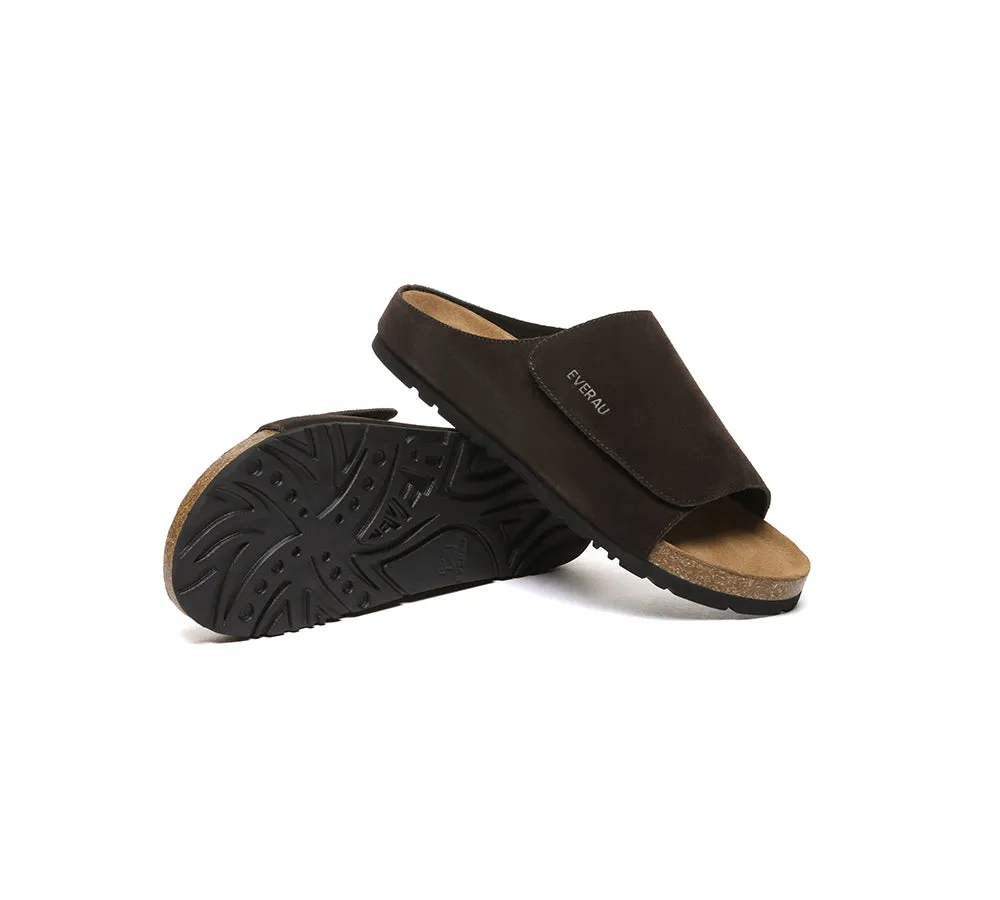EVERAU® Men Adjustable Embossed Slip-on Summer Slides Large Size Justice